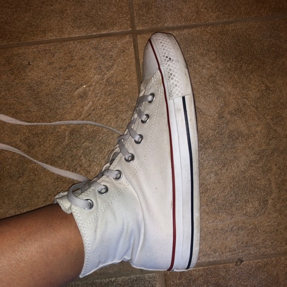 WHITE HIGH TOP CONVERSE - Picture 5 of 7